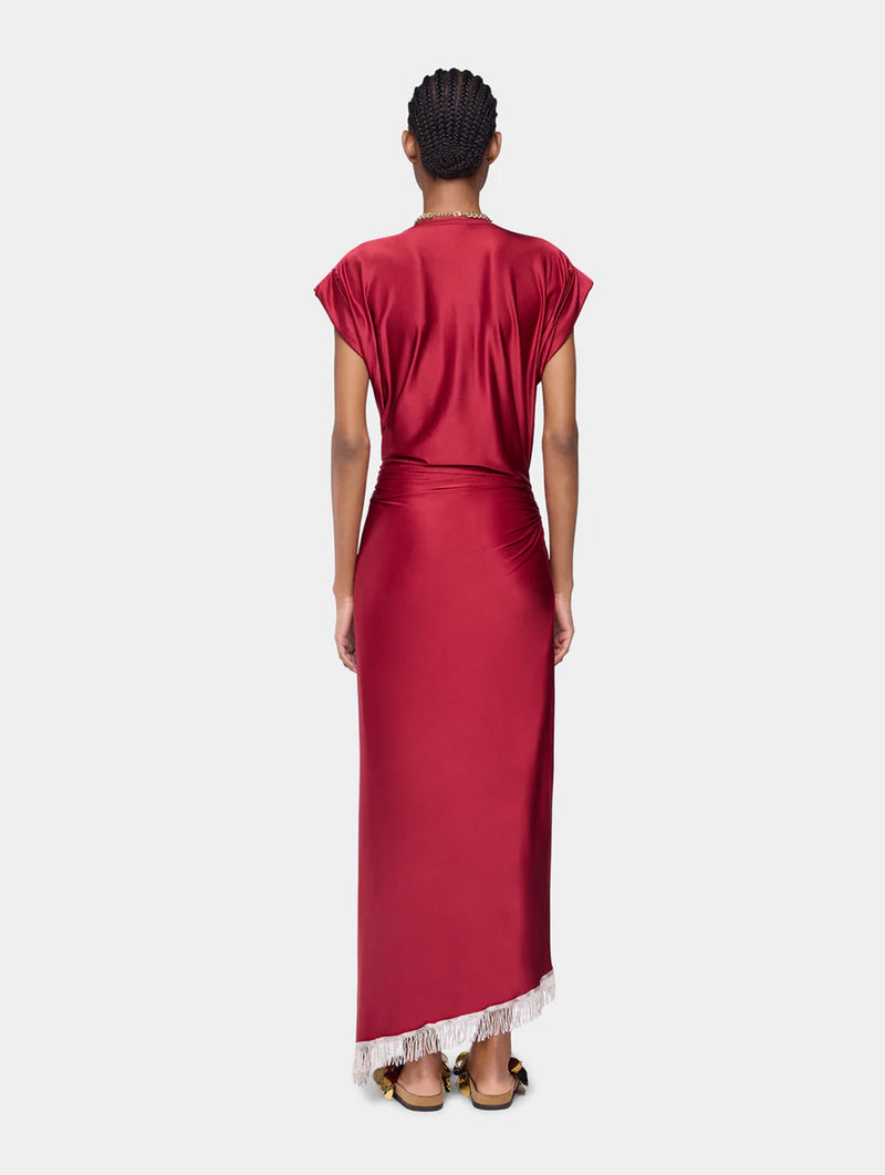 Robe Long Dress in Ruby Red