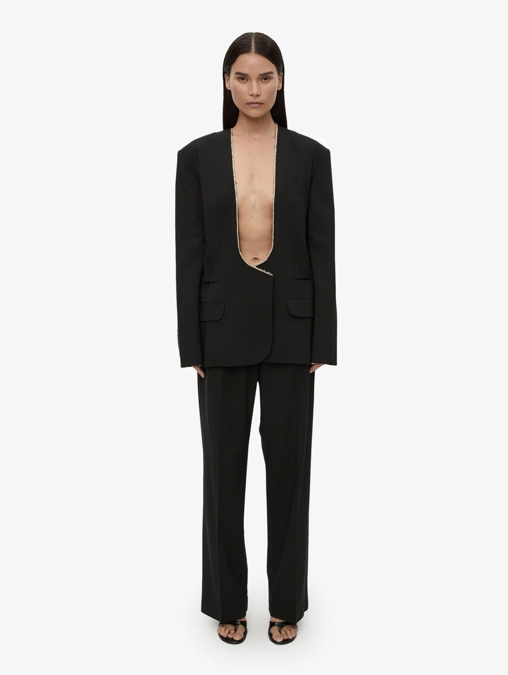 Redux Sculpt Bias Trouser in Black