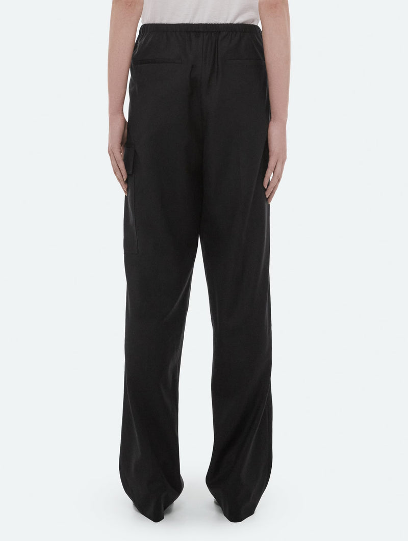 Relaxed Cargo Trousers in Black