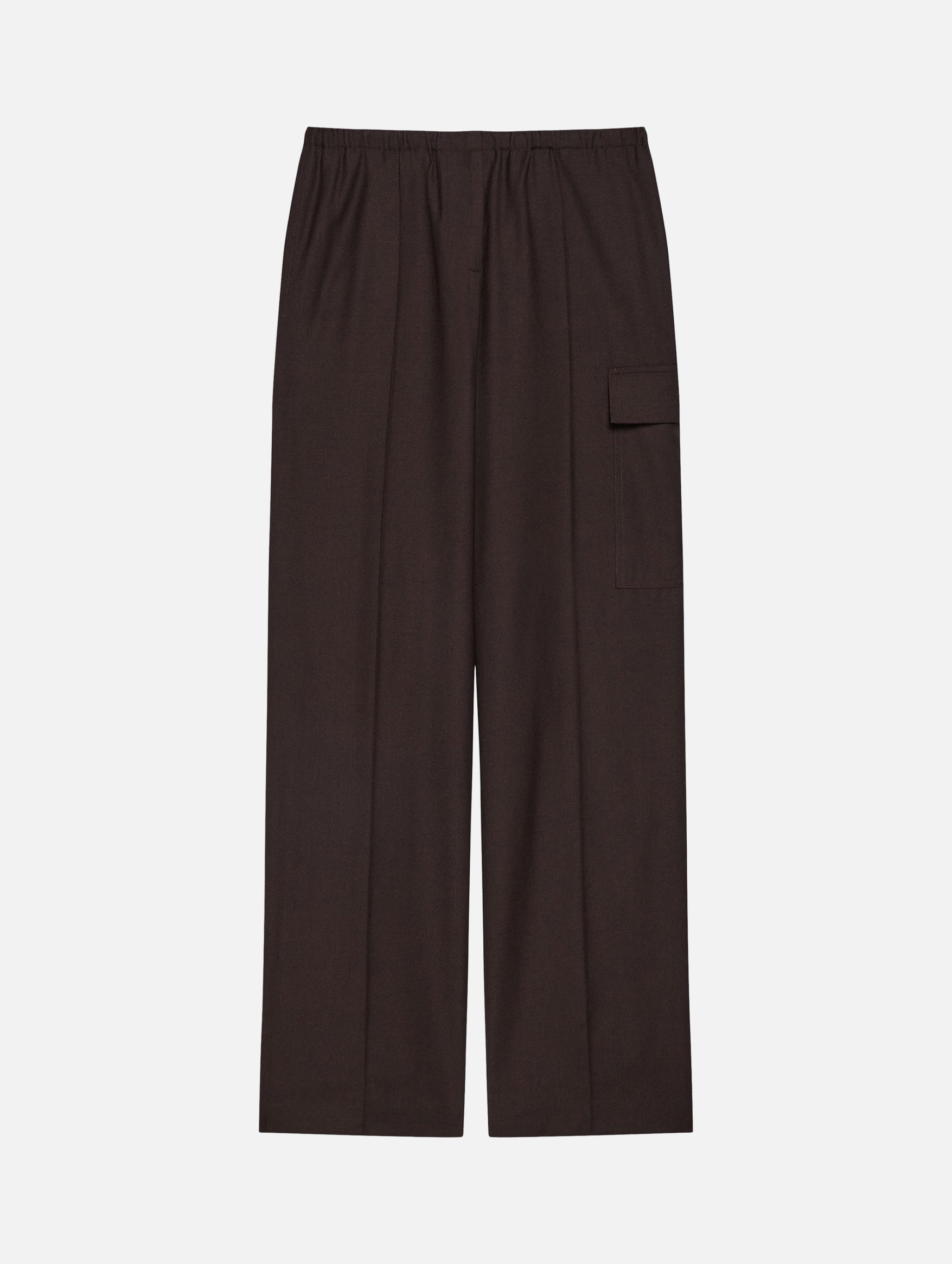 Relaxed Cargo Trousers in Dark Chocolate
