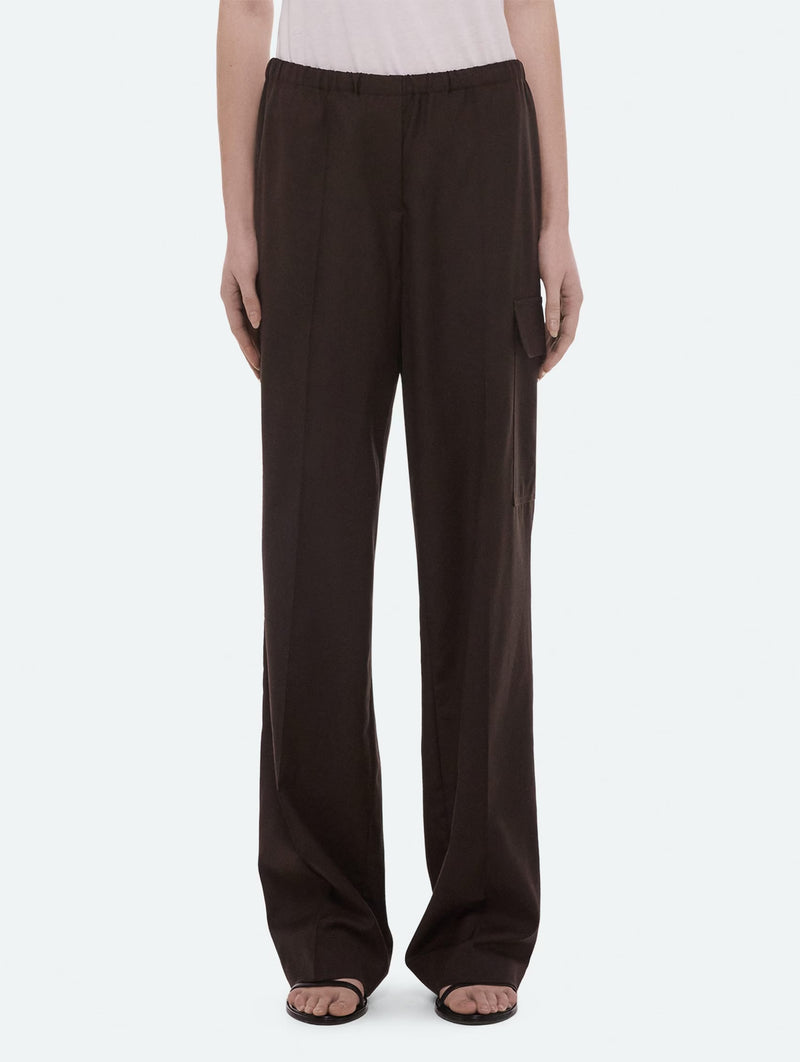 Relaxed Cargo Trousers in Dark Chocolate