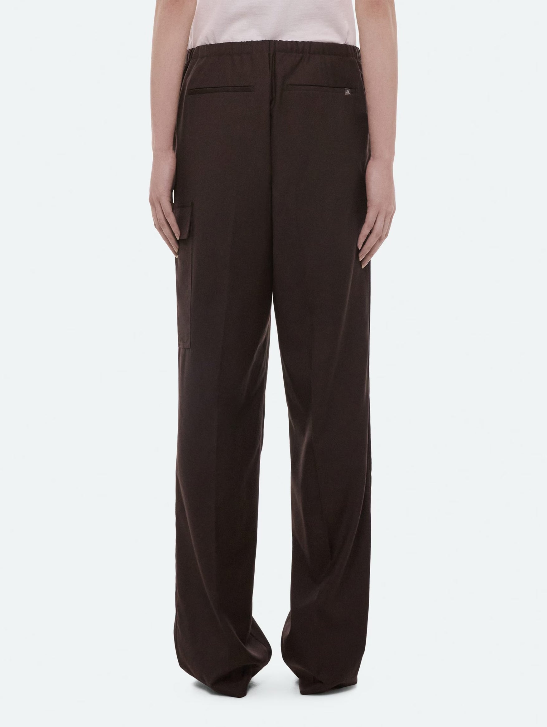 Relaxed Cargo Trousers in Dark Chocolate