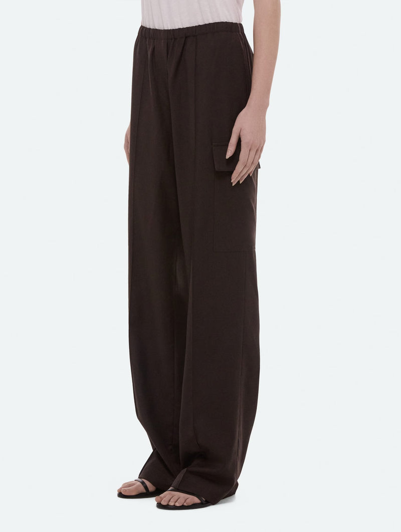 Relaxed Cargo Trousers in Dark Chocolate