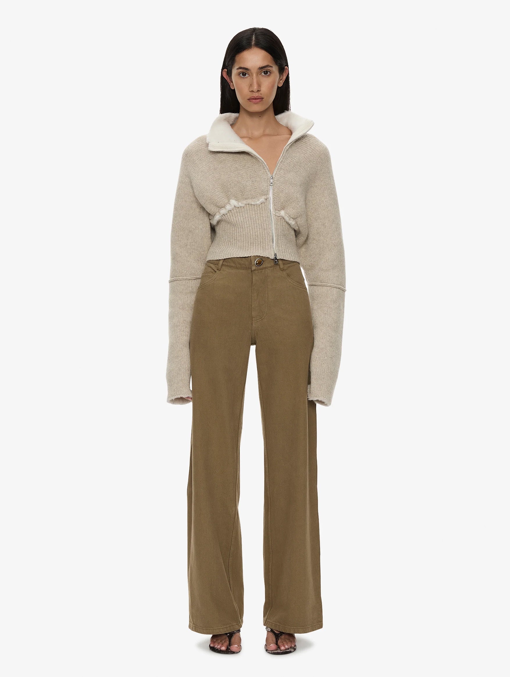 Relaxed Denim Quartz Jean in Khaki
