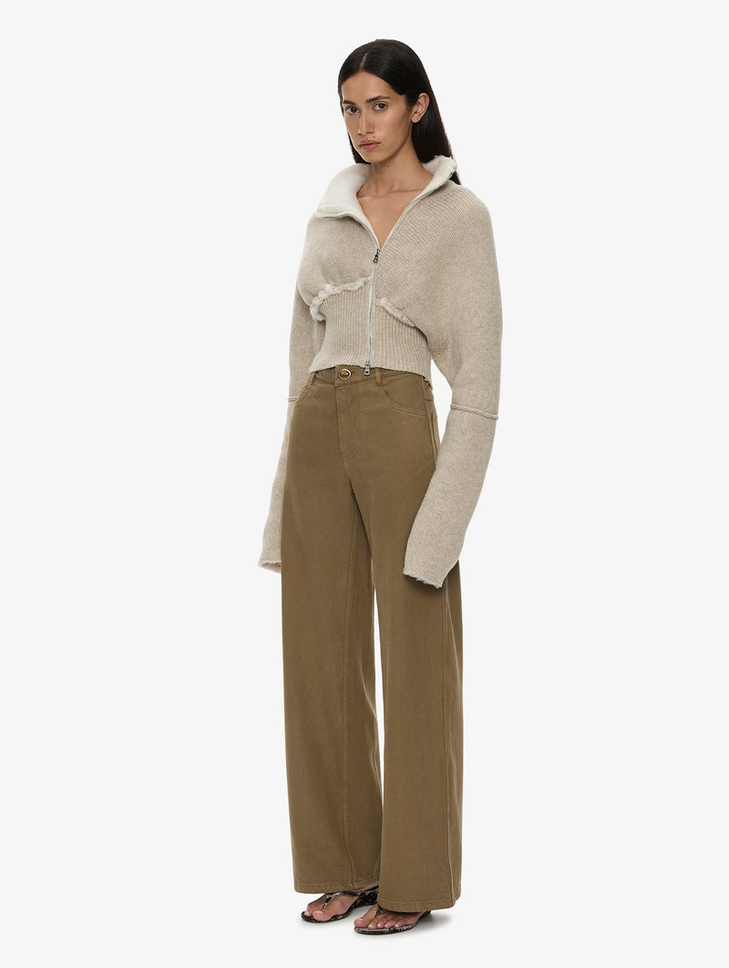 Relaxed Denim Quartz Jean in Khaki