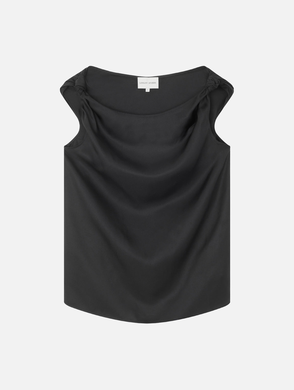 Remy Sleeveless Silk top in Black