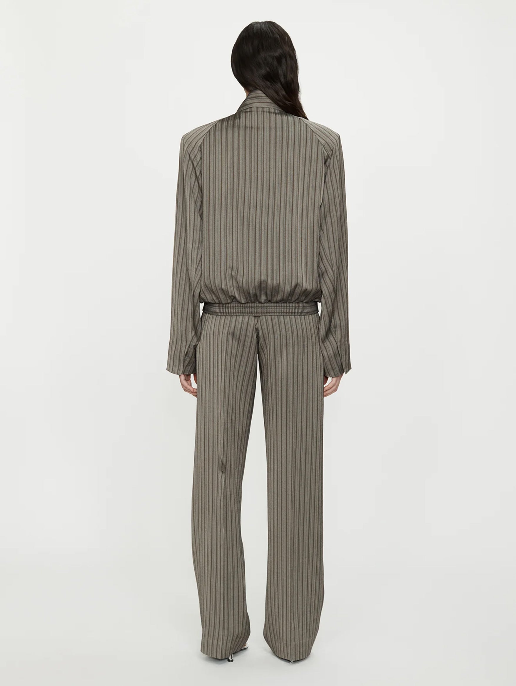 Reyer Bomber Jacket in Graphite Stripe