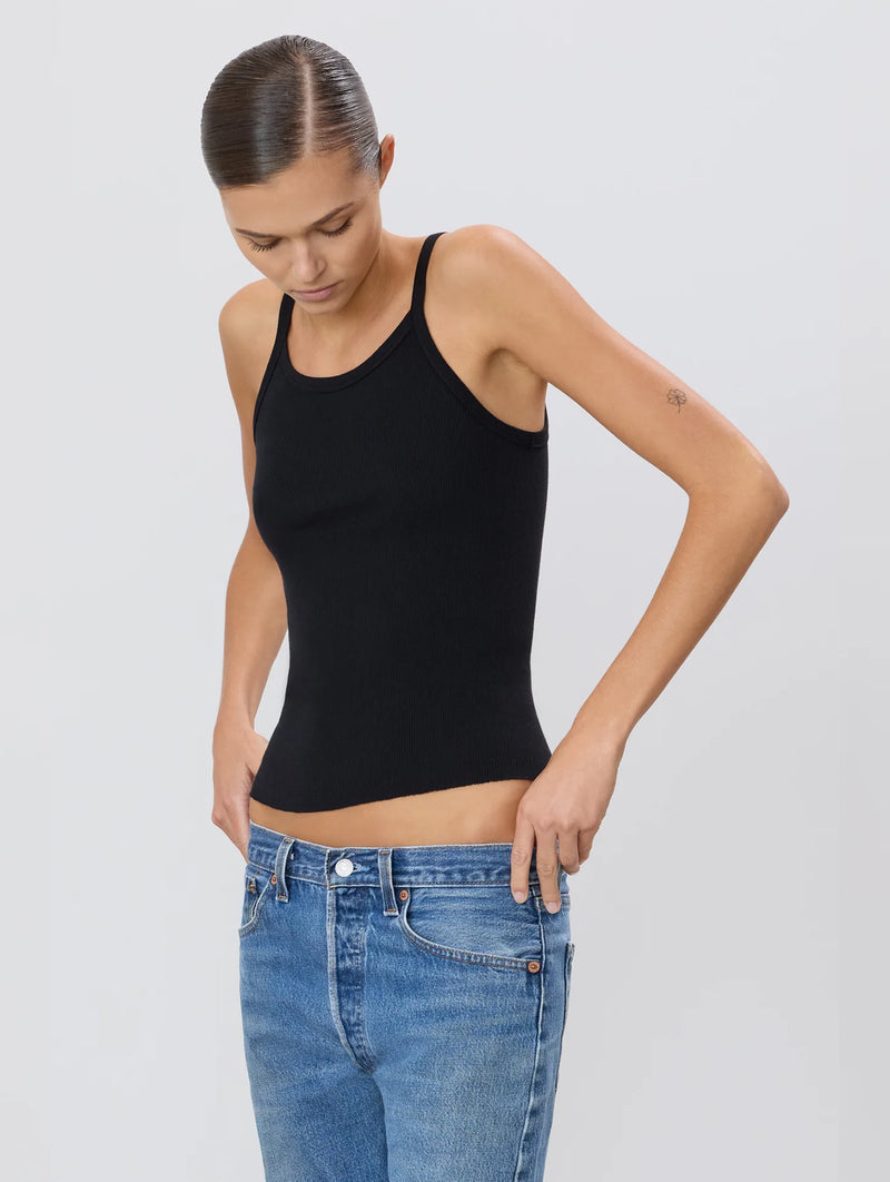 Rib Tank in Black