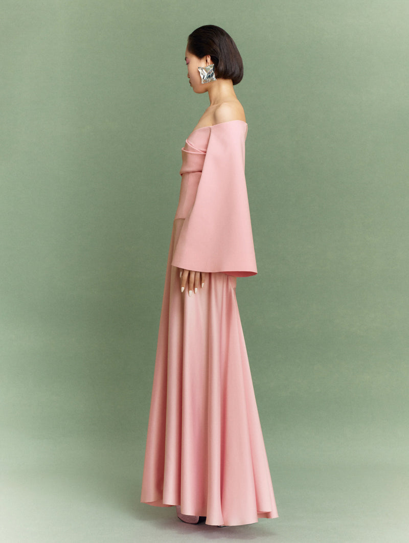 Rina Maxi Dress in Putty Pink
