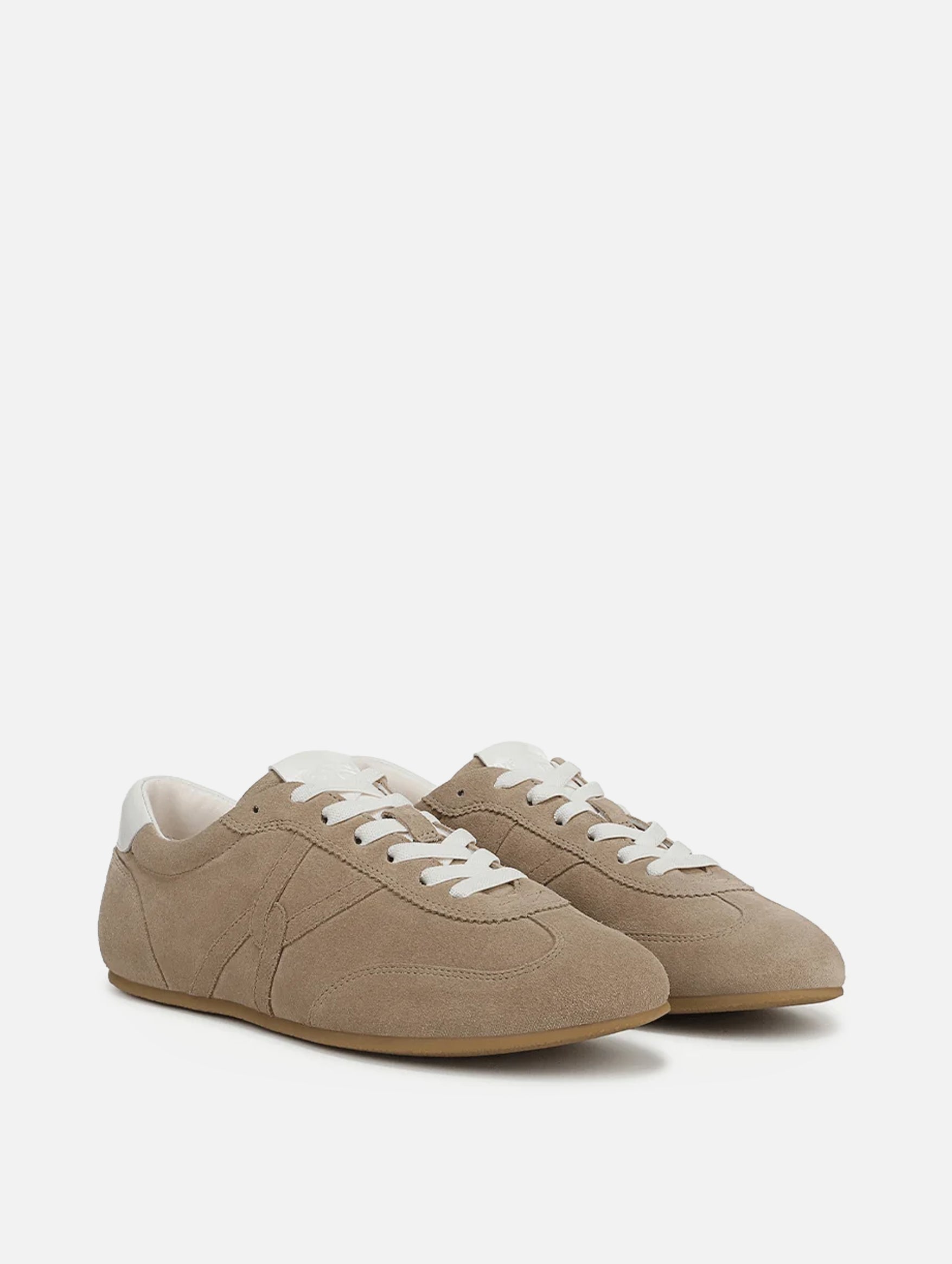 Riviera Suede Sneaker in Sand/Lily