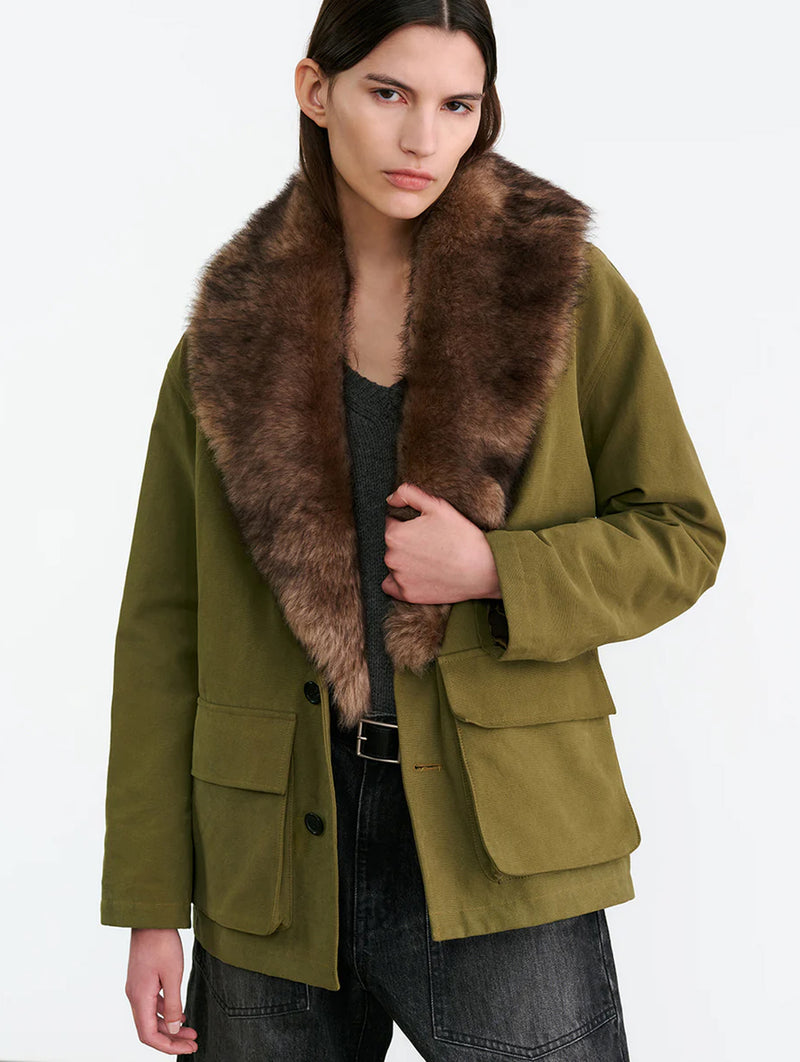 Ronay Parka in Olive Green