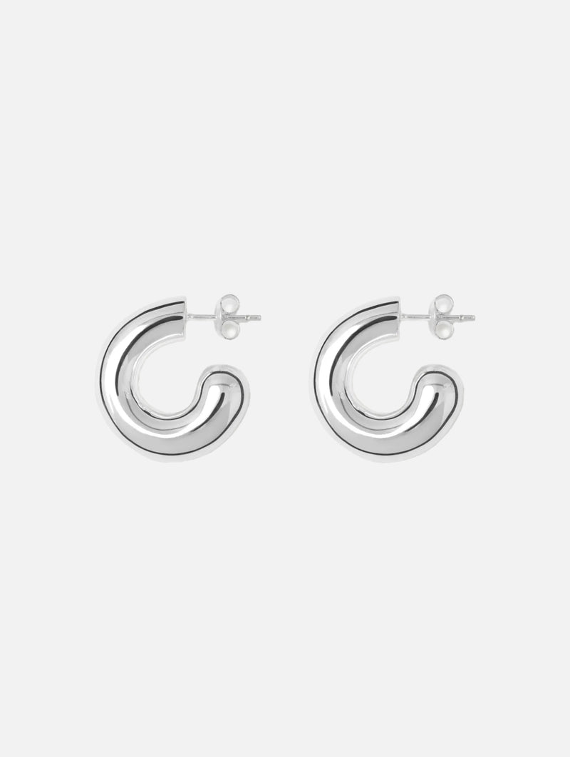 The Rose Earrings in Silver