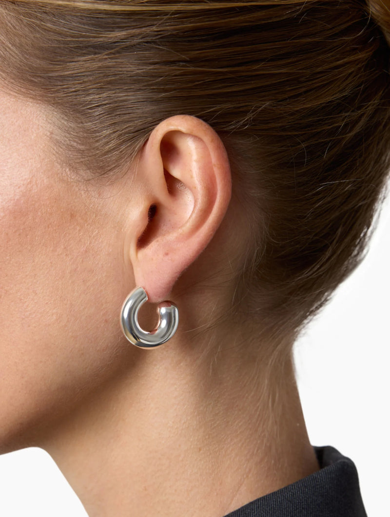 The Rose Earrings in Silver