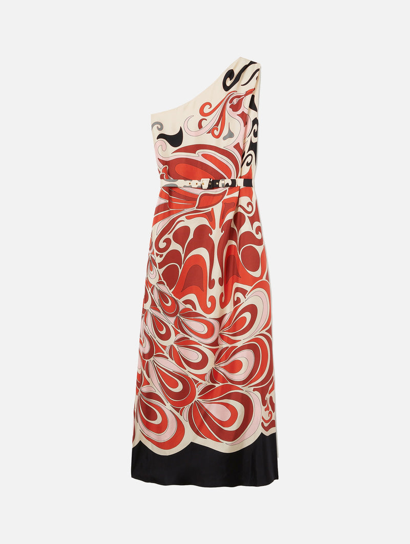 Roy Silk Dress in Phoenix Placée