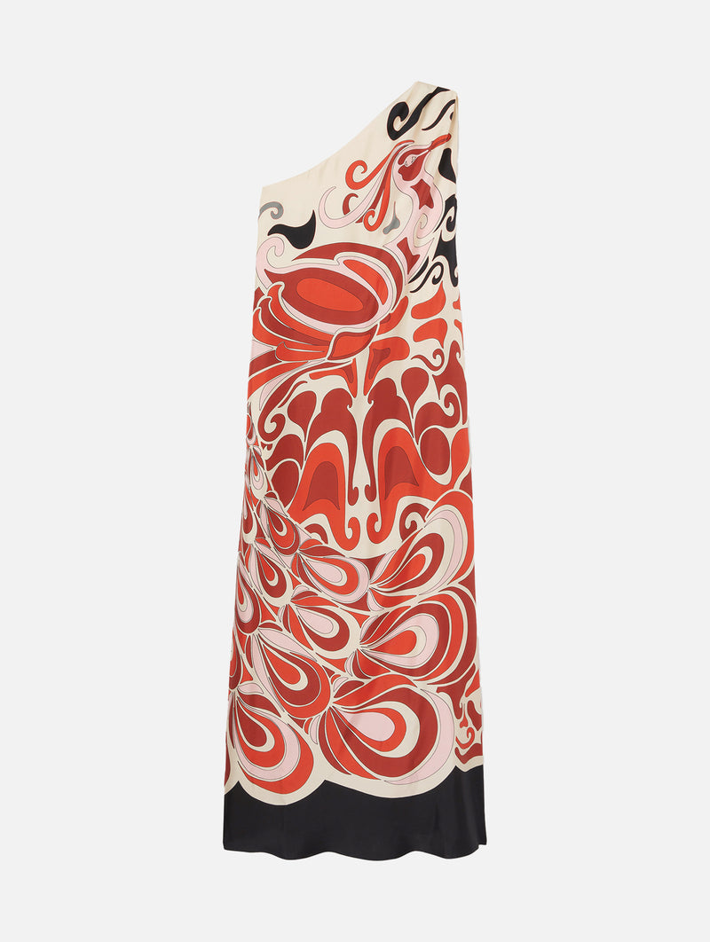 Roy Silk Dress in Phoenix Placée
