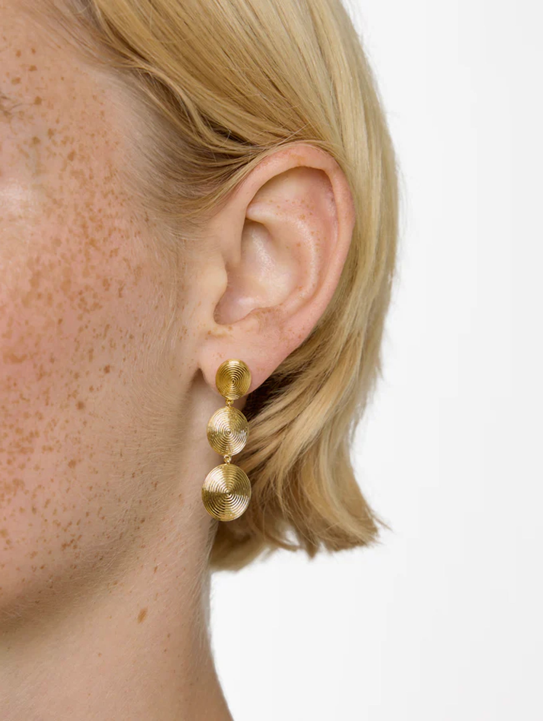 The Ruby Earrings in Gold