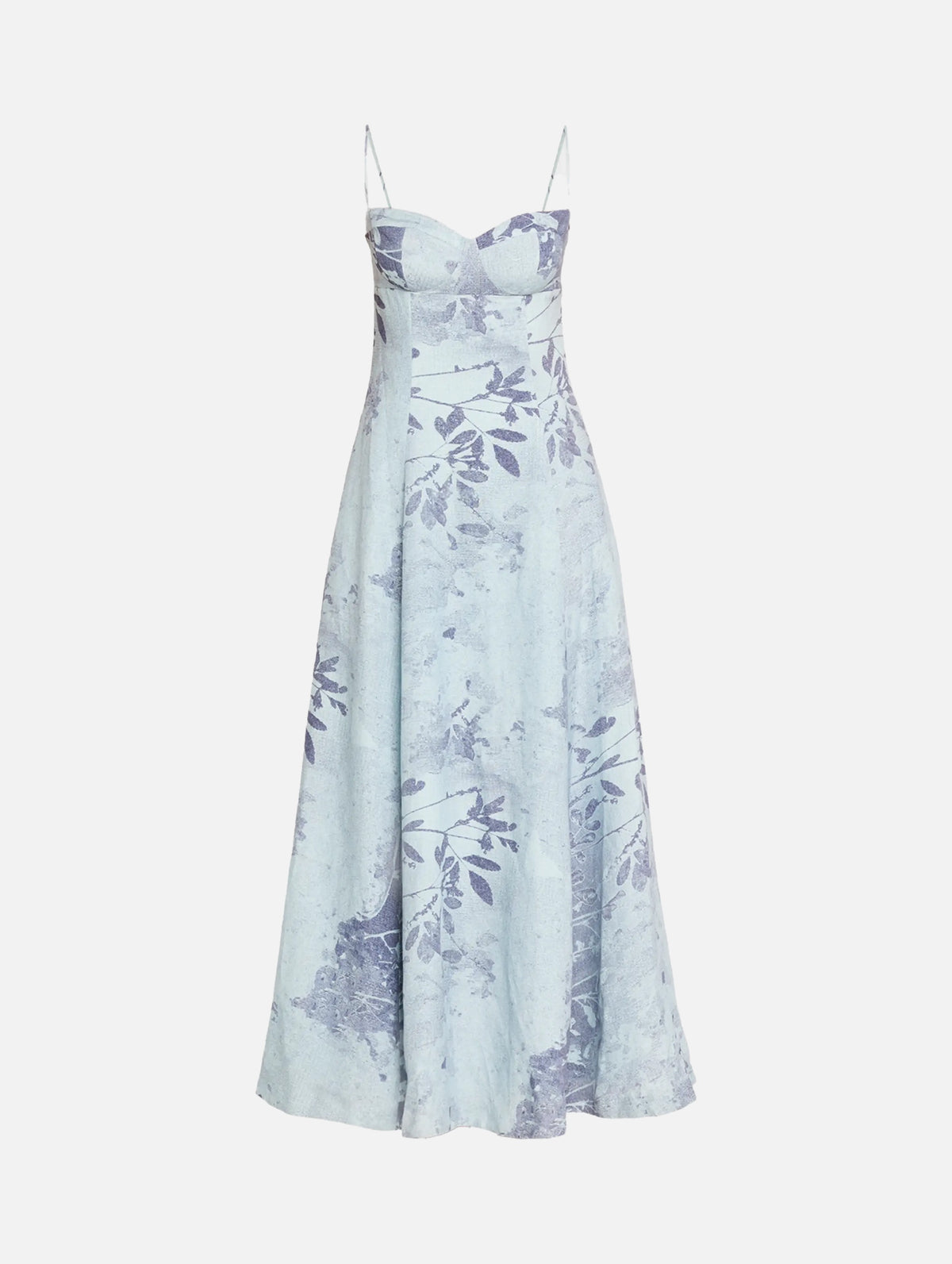 Rudie Bustier Maxi Dress in Sky Floral