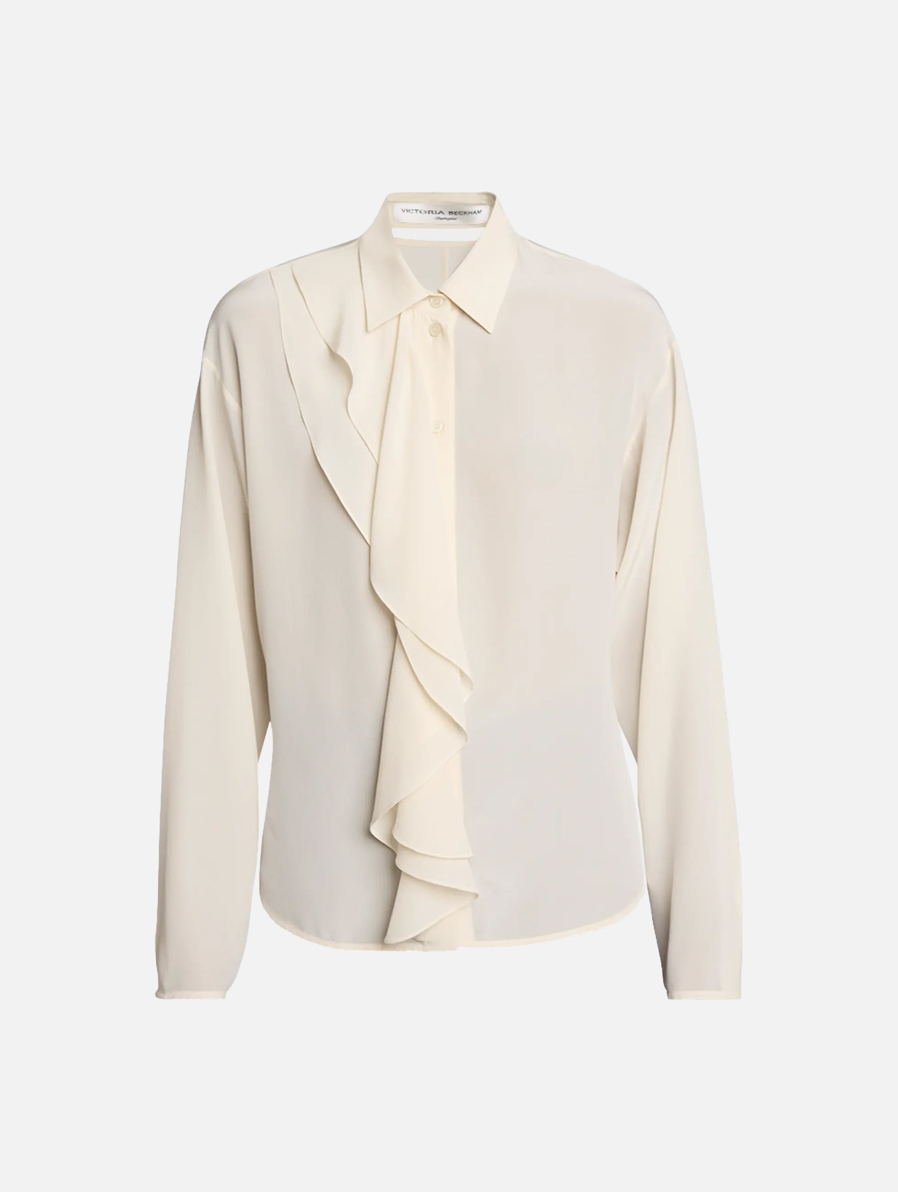 Ruffle Detail Blouse in Ivory