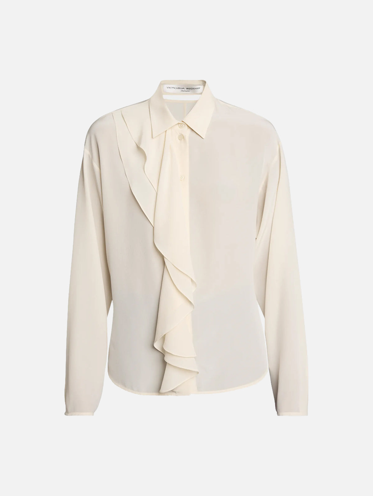 Ruffle Detail Blouse in Ivory