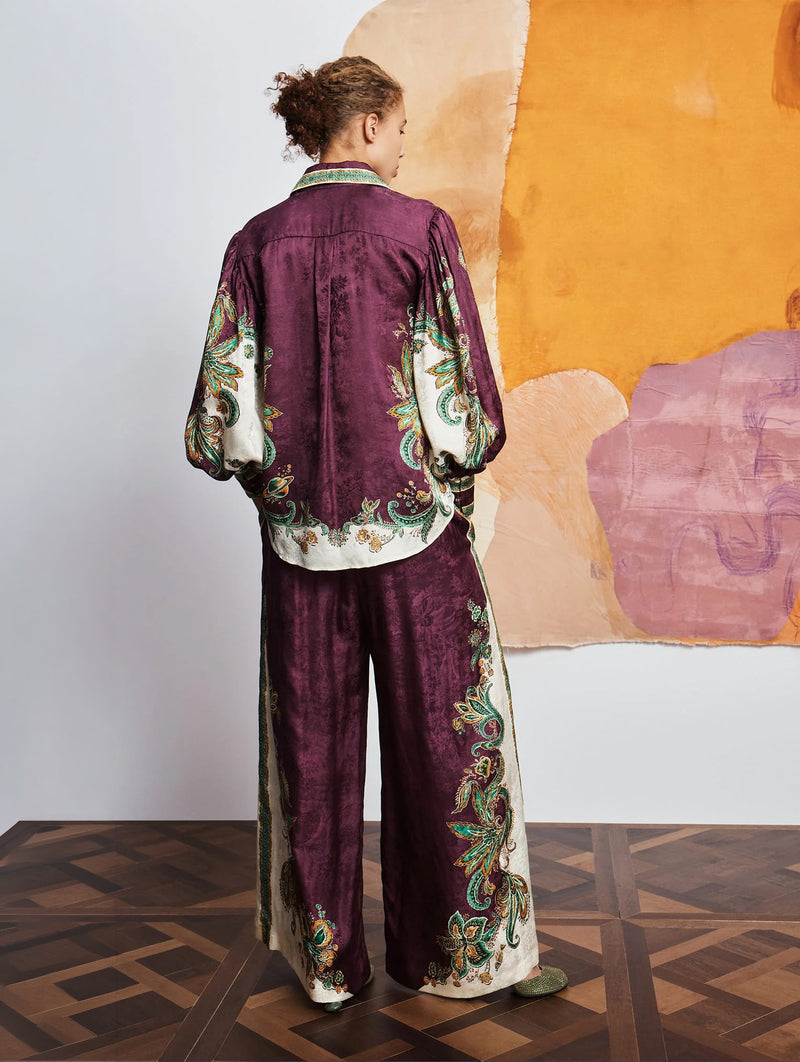 Ruthie Pant in Plum Multi