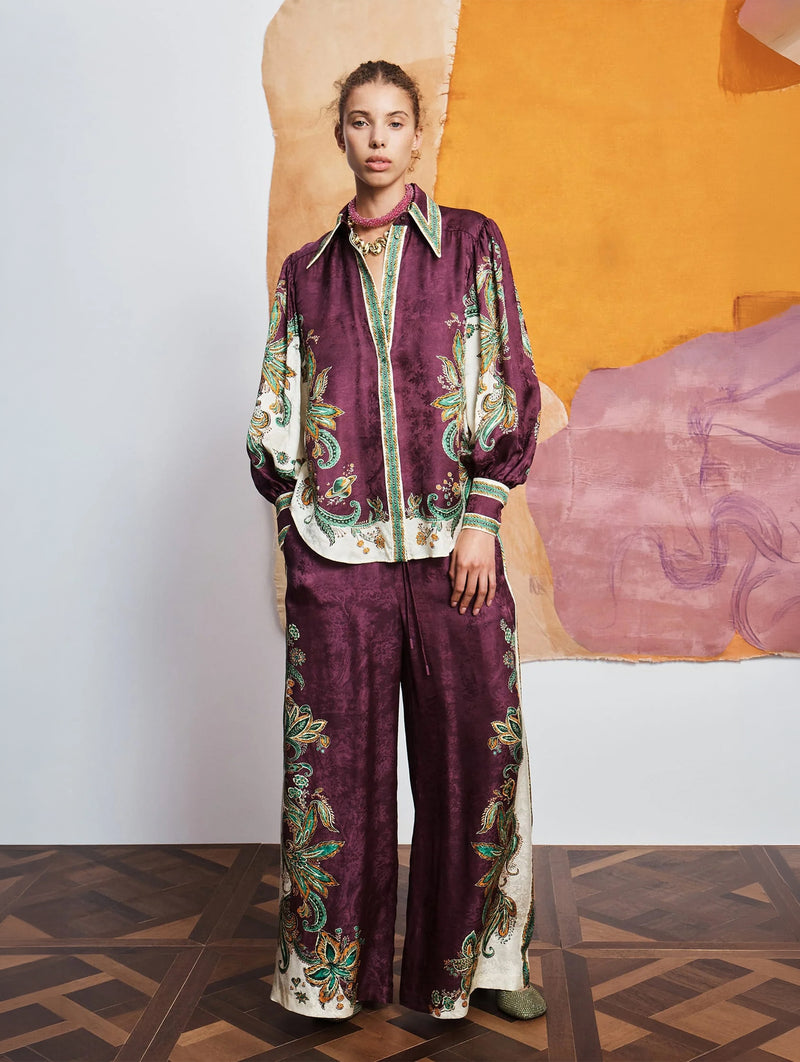 Ruthie Shirt in Plum Multi