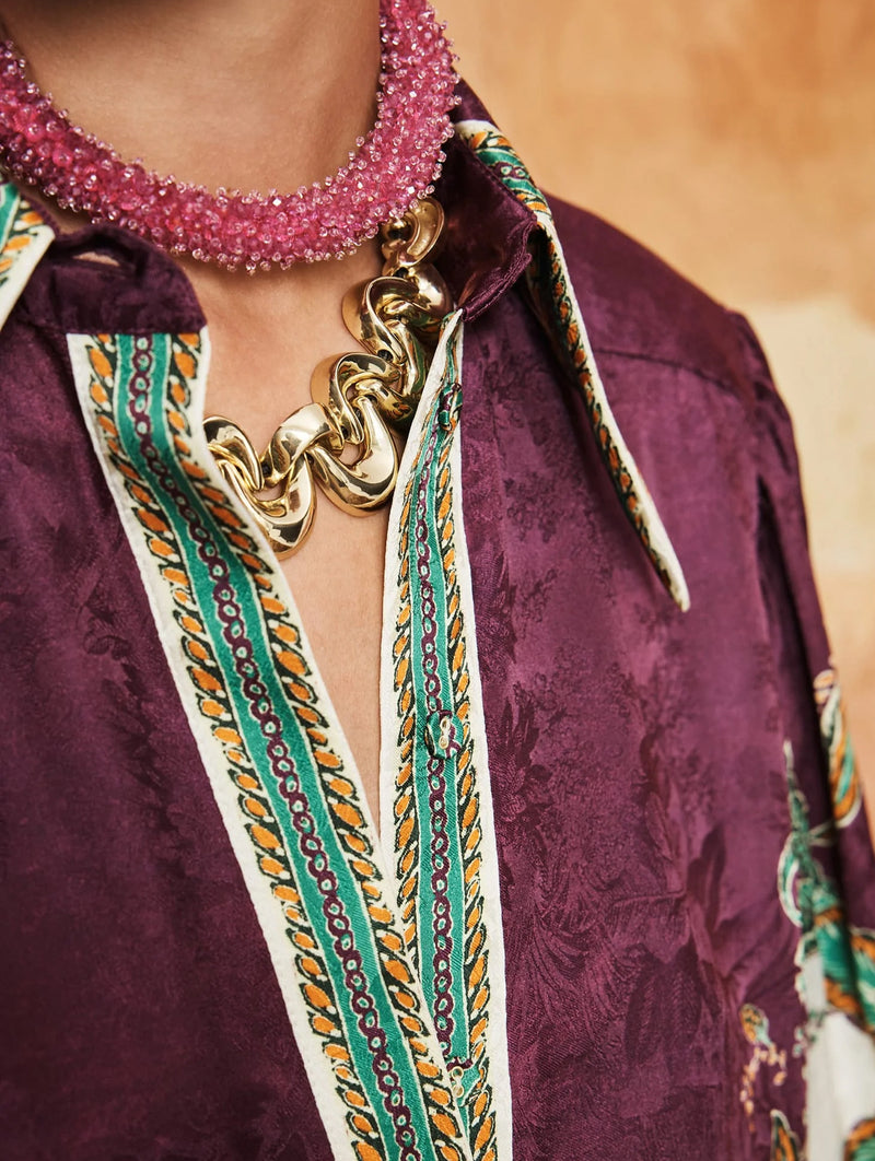Ruthie Shirt in Plum Multi