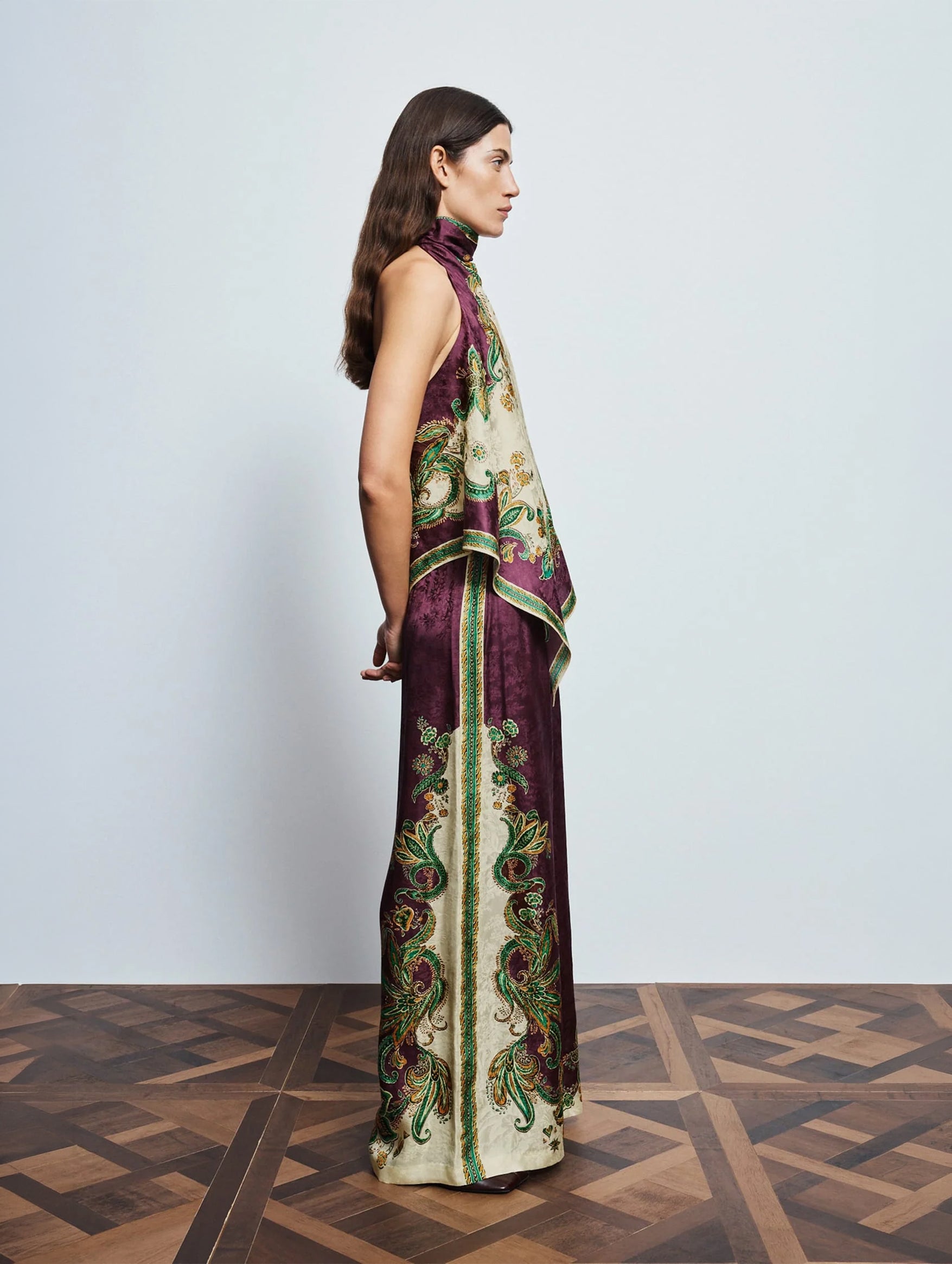 Ruthie Top in Plum Multi