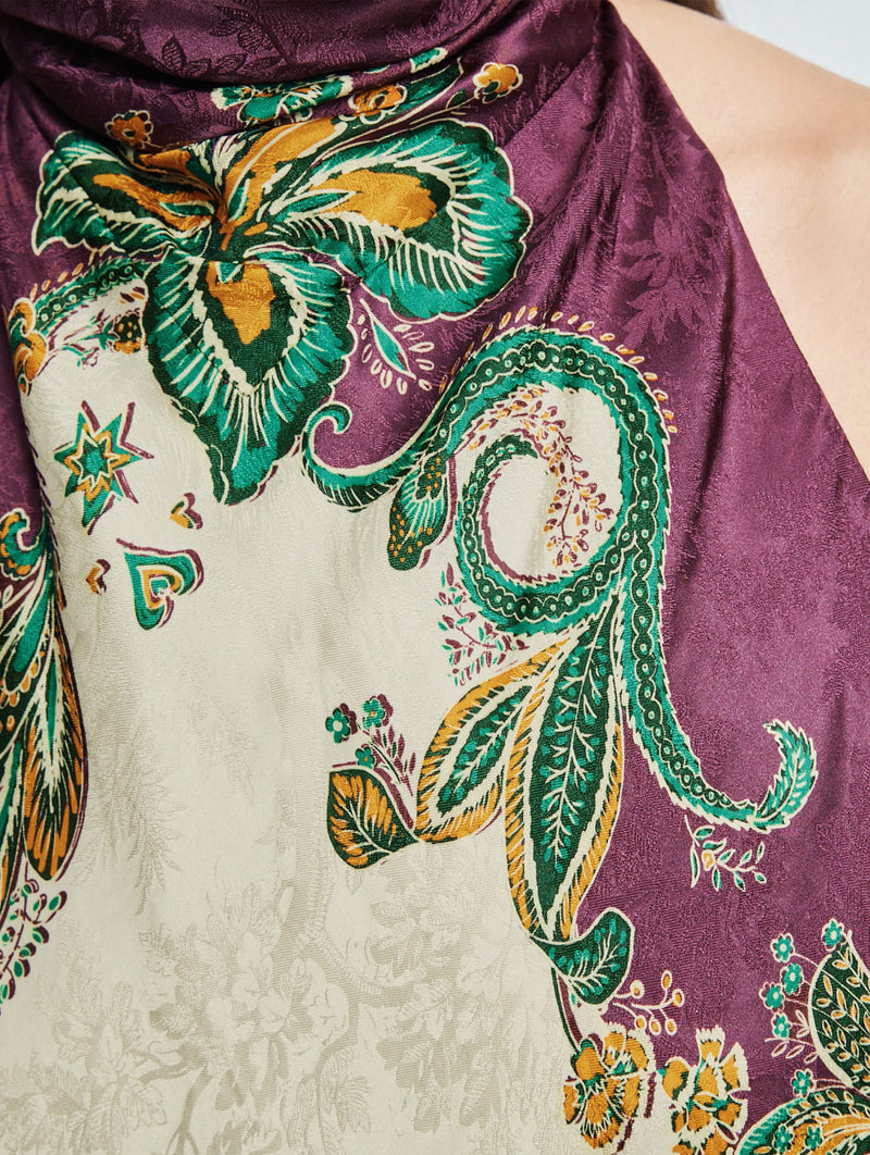 Ruthie Top in Plum Multi