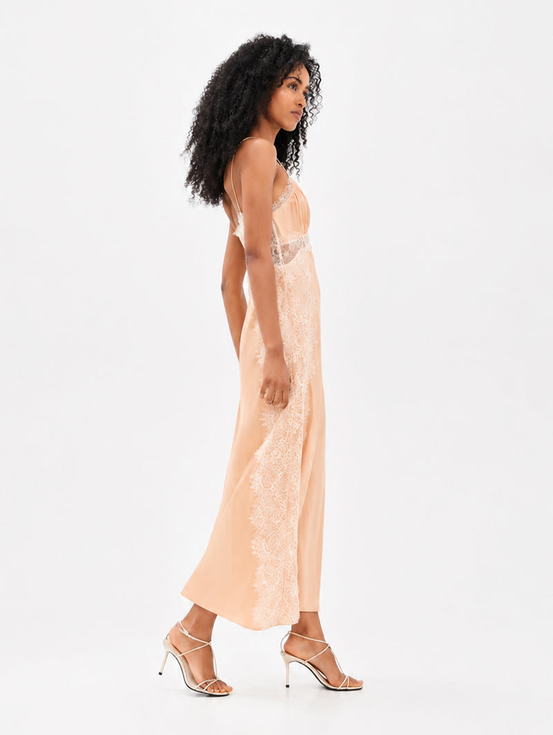 Shia Dress in Pale Gold