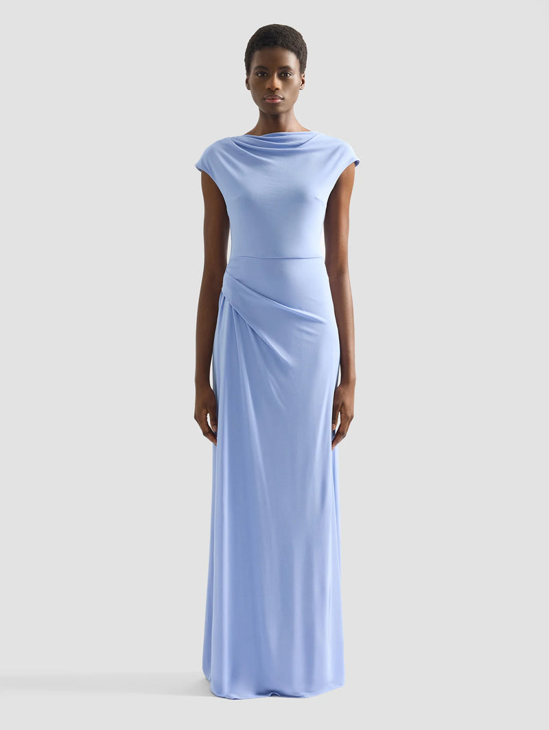 Short Sleeve Gown in Wisteria