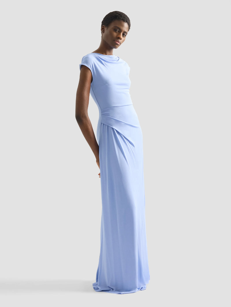 Short Sleeve Gown in Wisteria