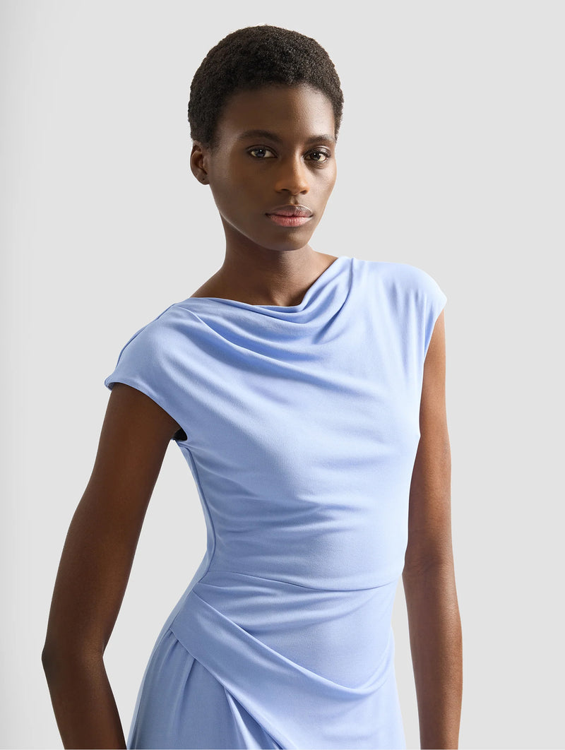 Short Sleeve Gown in Wisteria