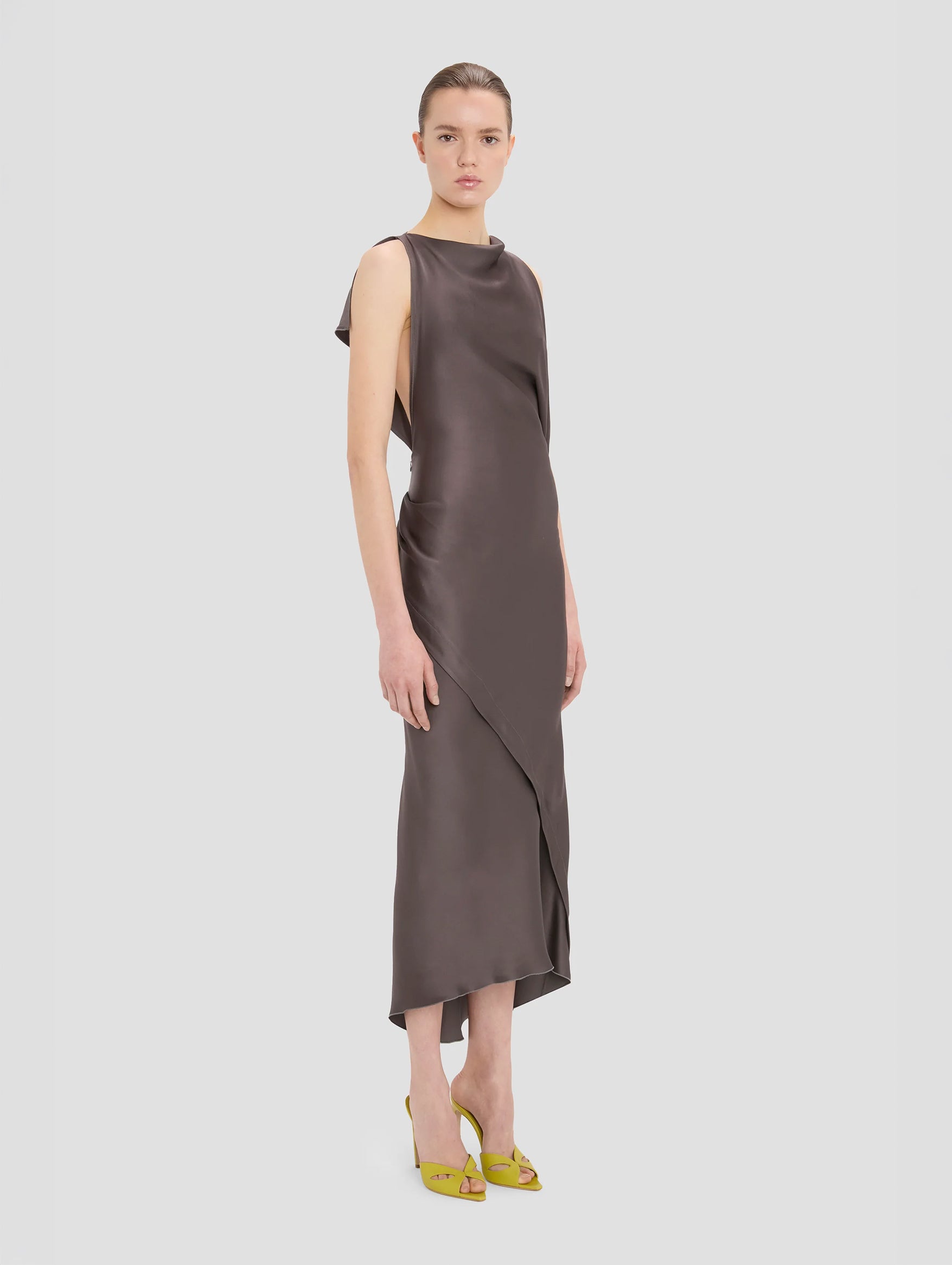 Kyra Midi Dress in Ore