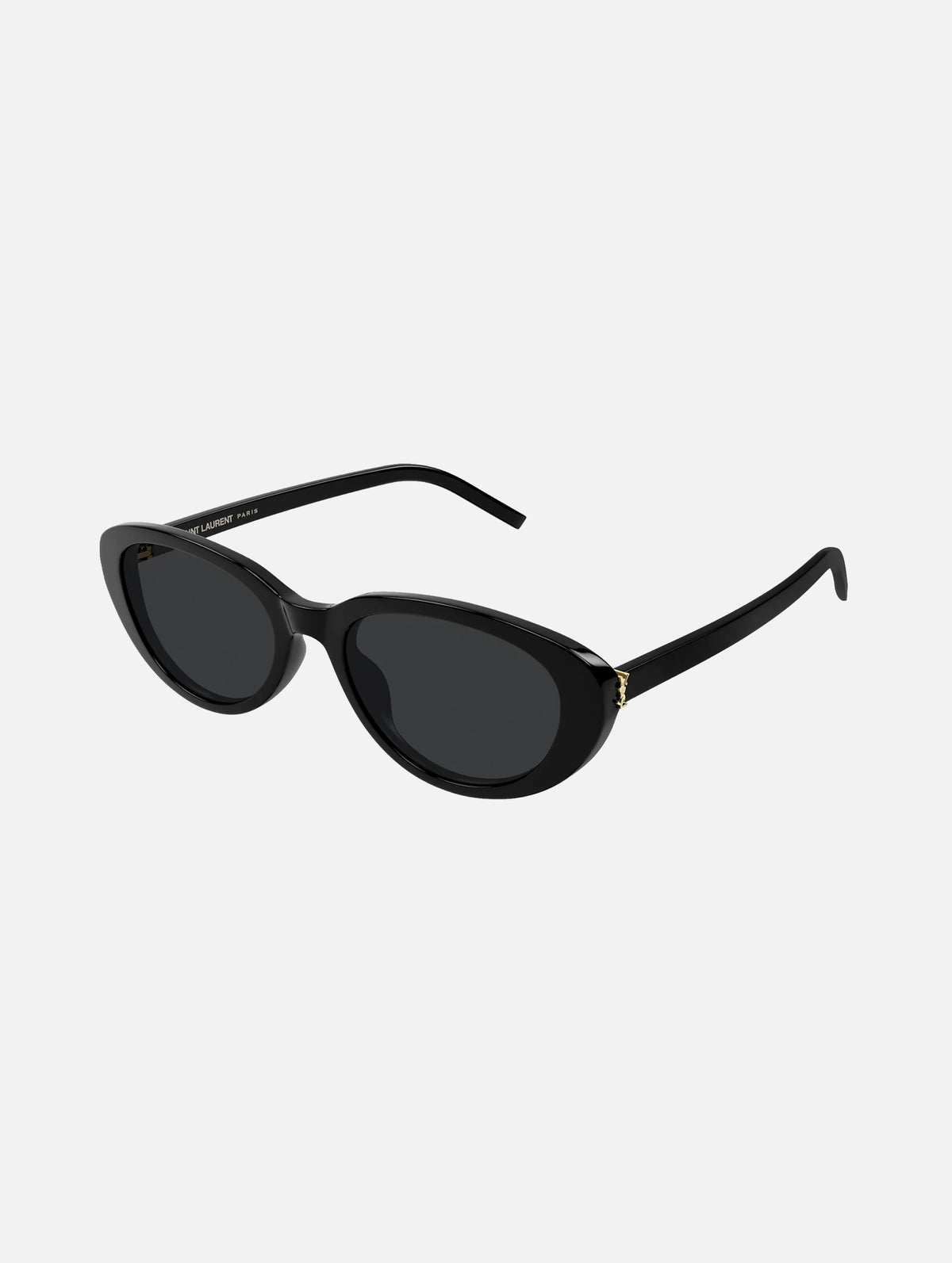 SLM154K 001 Oval Sunglasses in Black