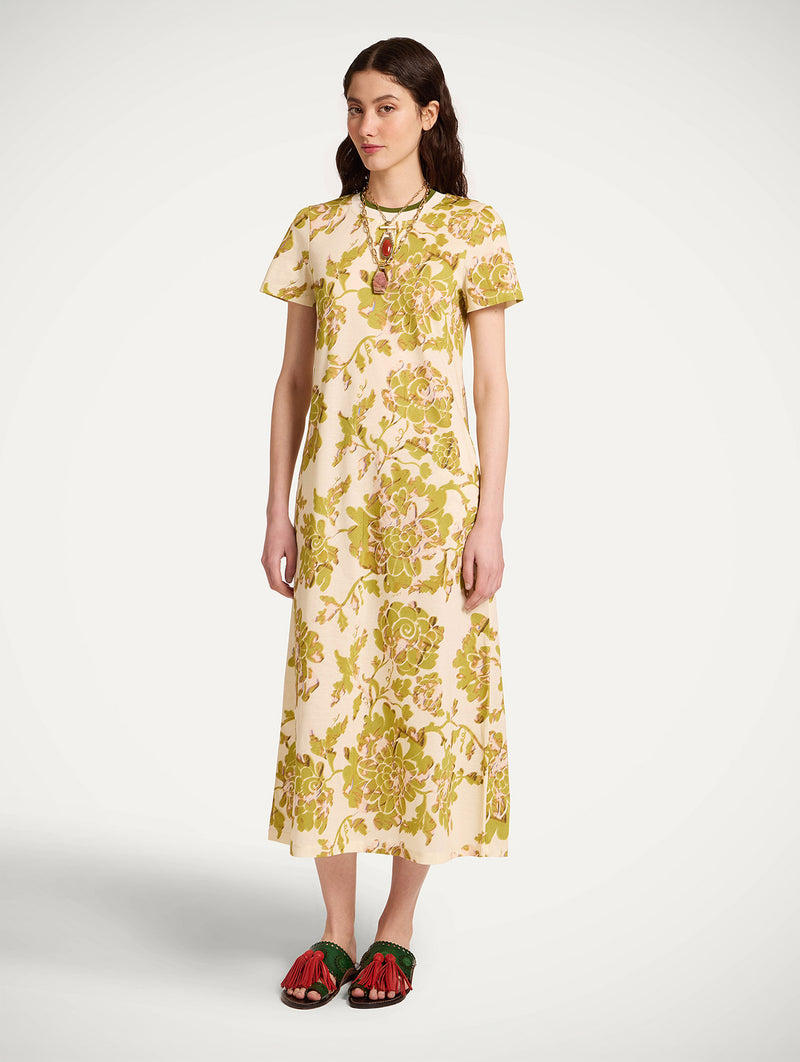 Sporty Swing Dress in Oasis Green