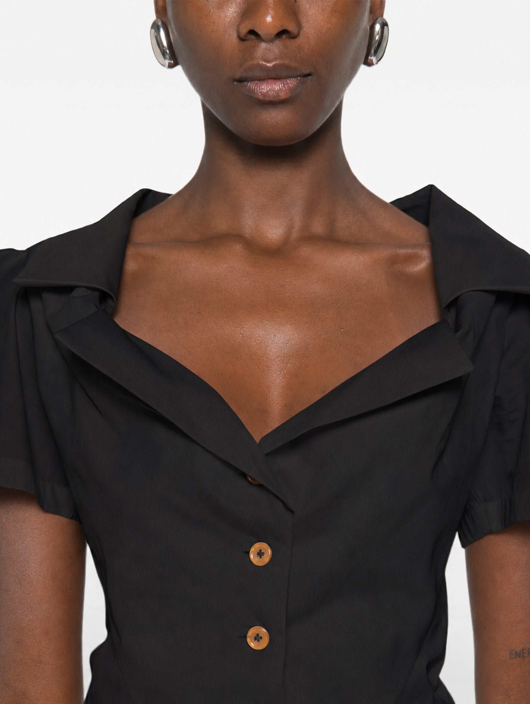 Short Sleeve Monday Shirt in Black