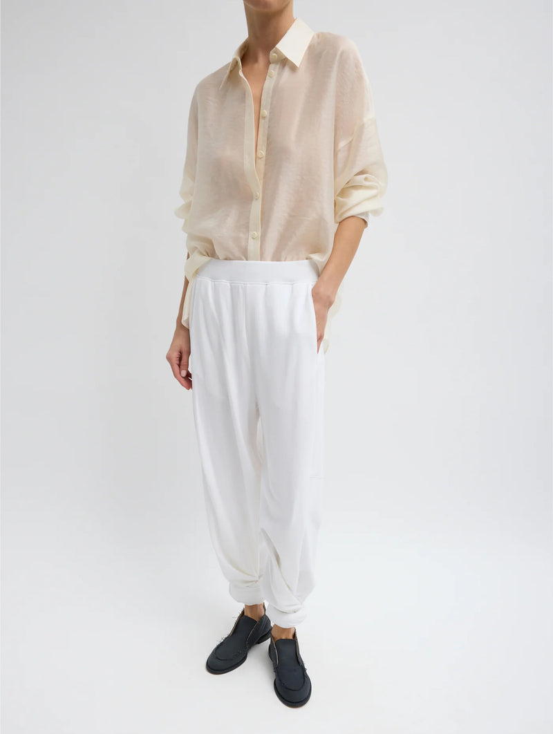 Summer Voile Oversized Shirt in Ivory