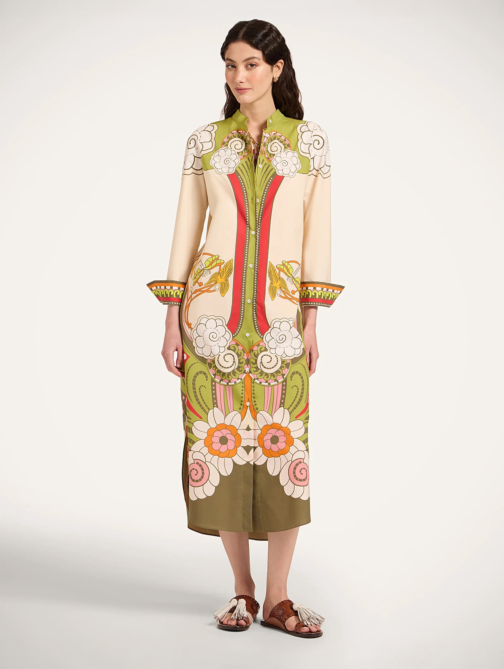 Sundowner Tunic in Ambrosia Placée Ivory
