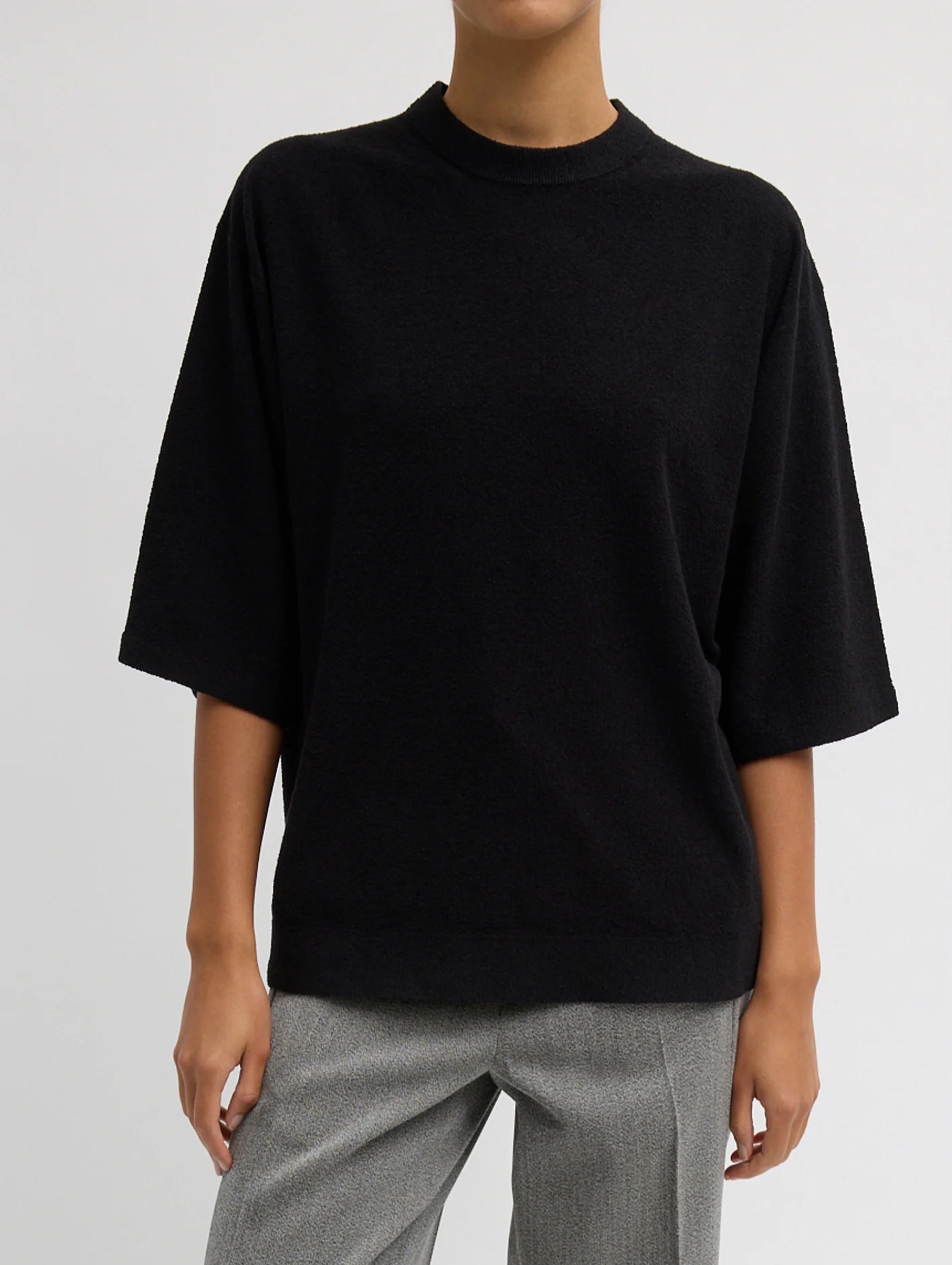 Sable Oversized Easy T in Black