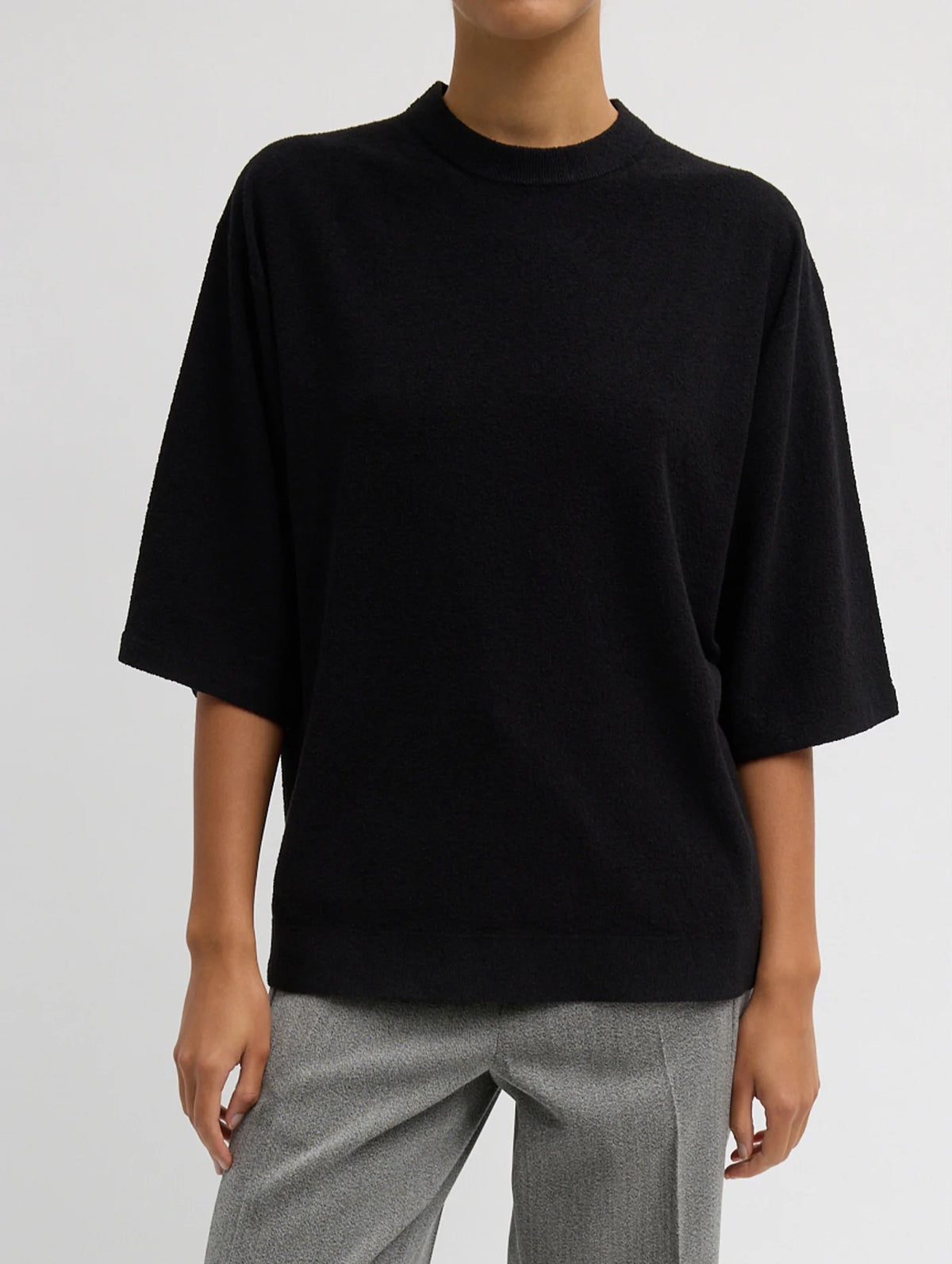 Sable Oversized Easy T in Black