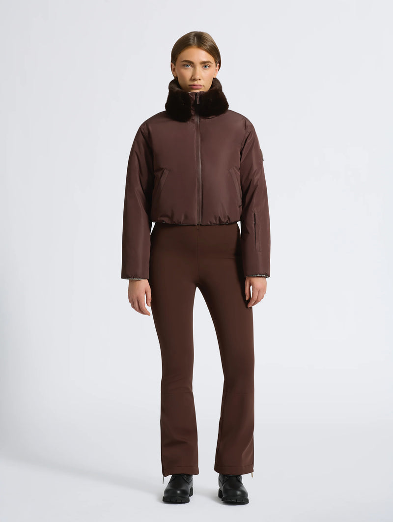 Sahara Reversible Jacket in Houndstooth and Brown