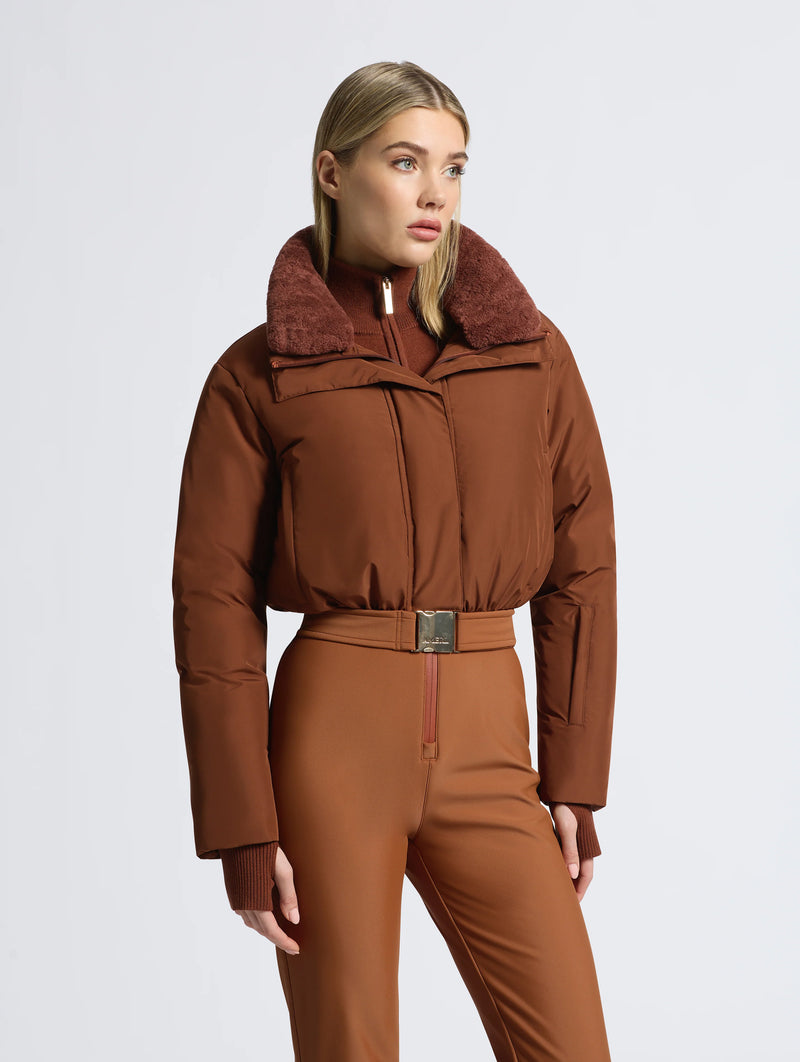 Saskia Ski Suit in Brown