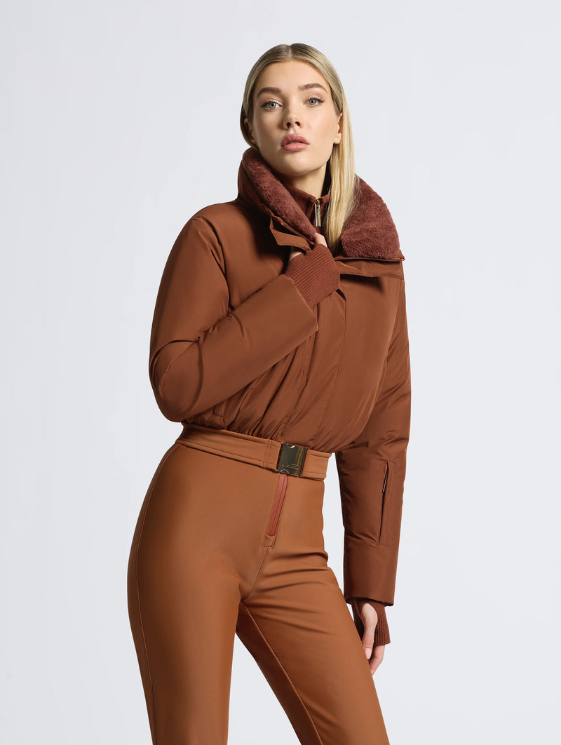 Saskia Ski Suit in Brown