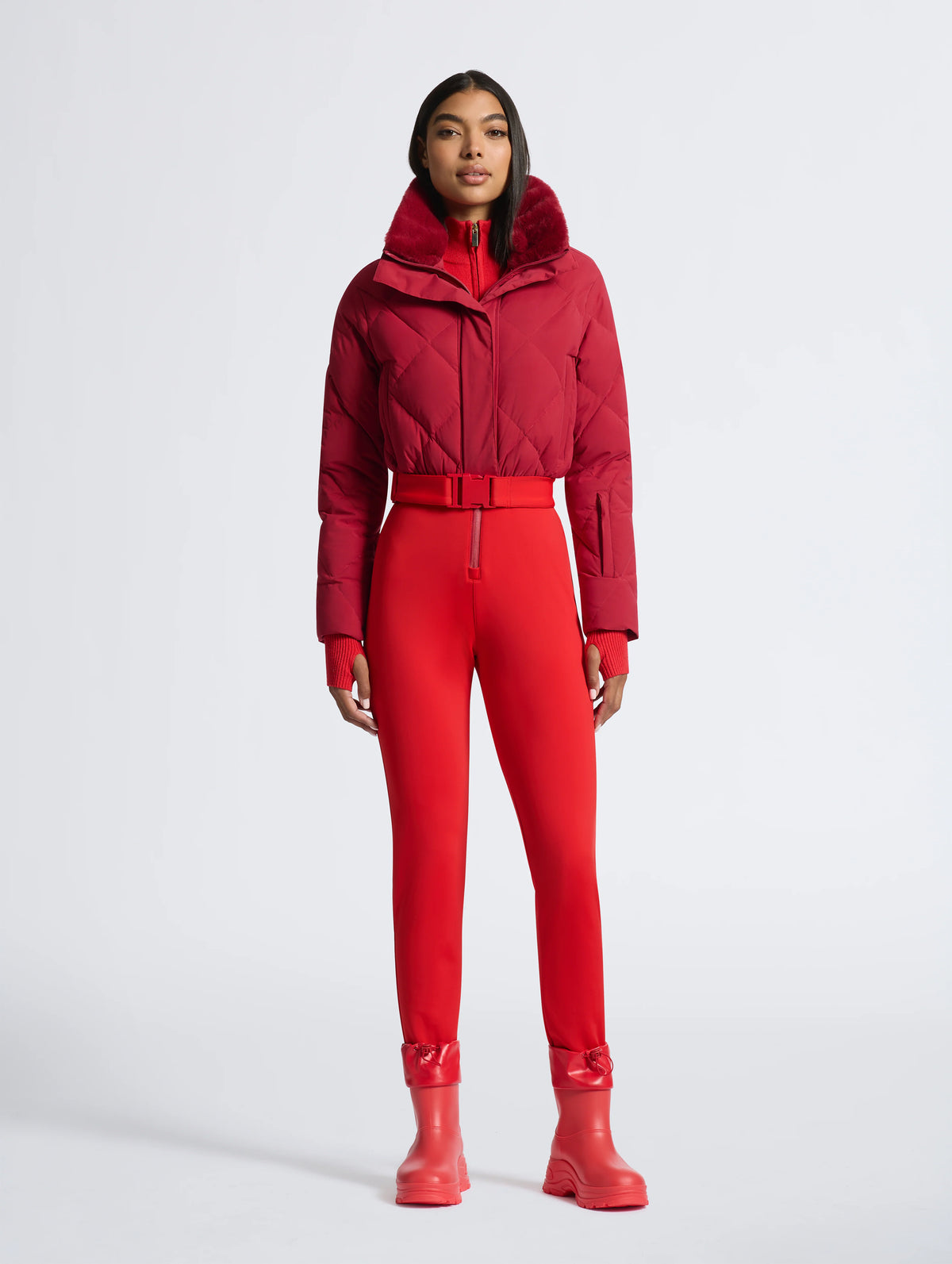 Saskia Ski Suit in Red