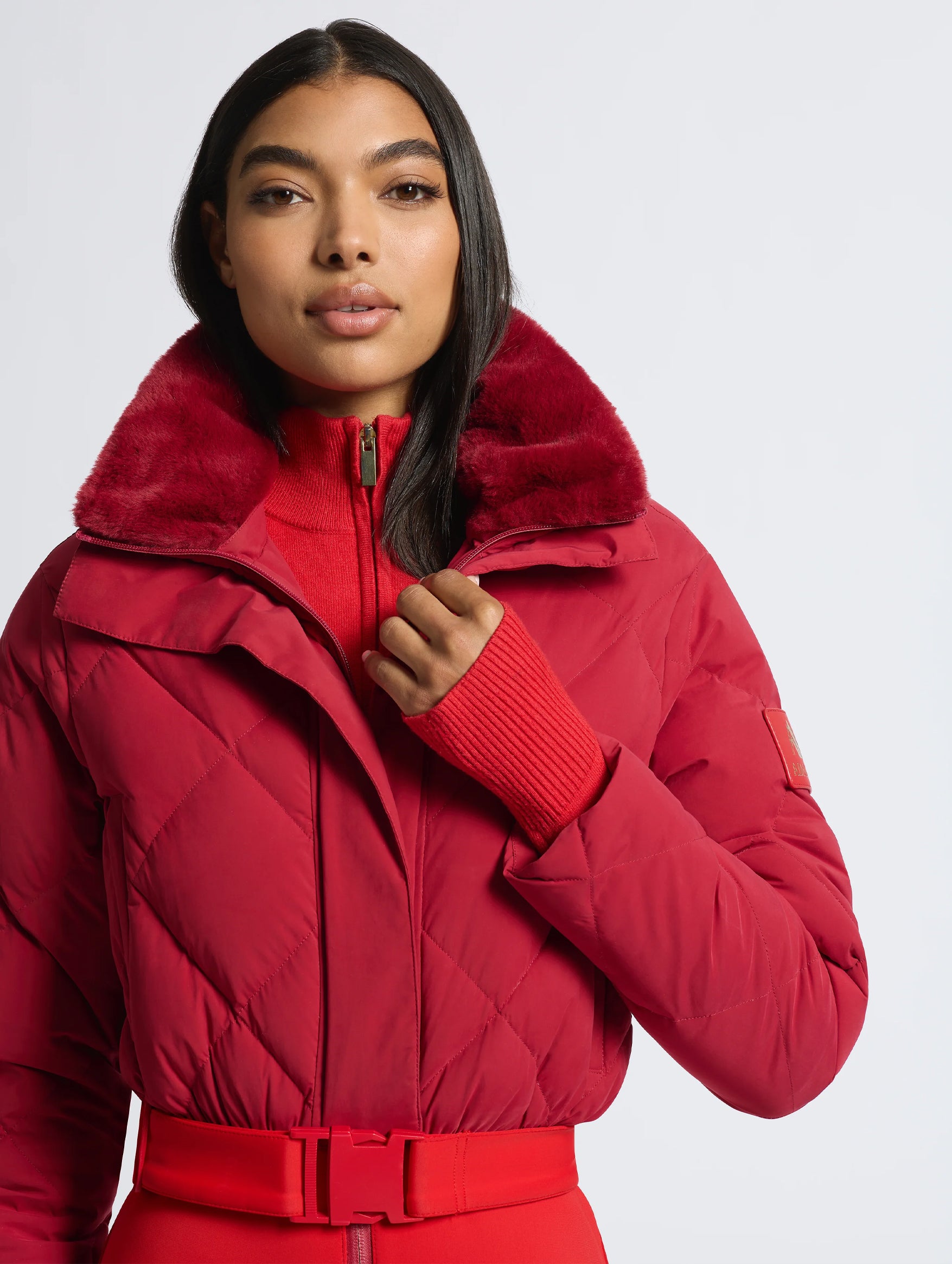 Saskia Ski Suit in Red
