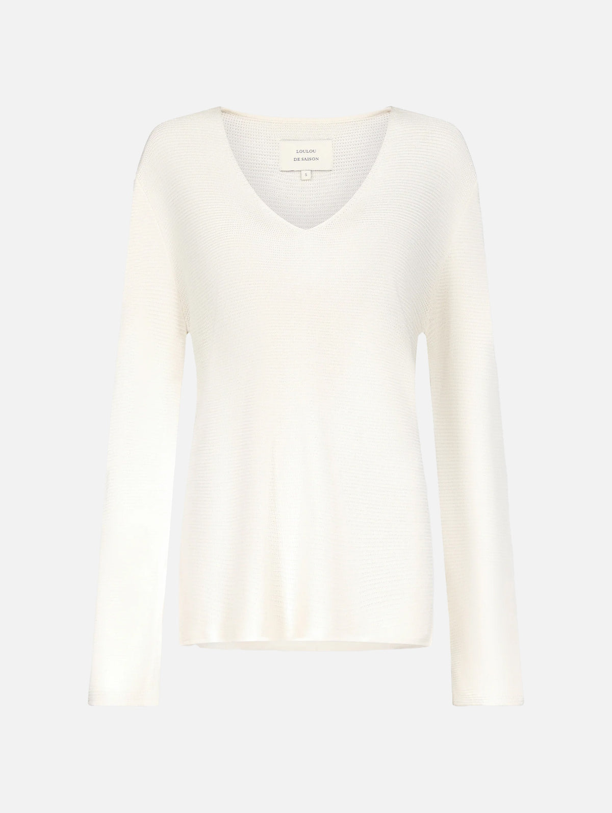 Saya V-neck Sweater in Ivory