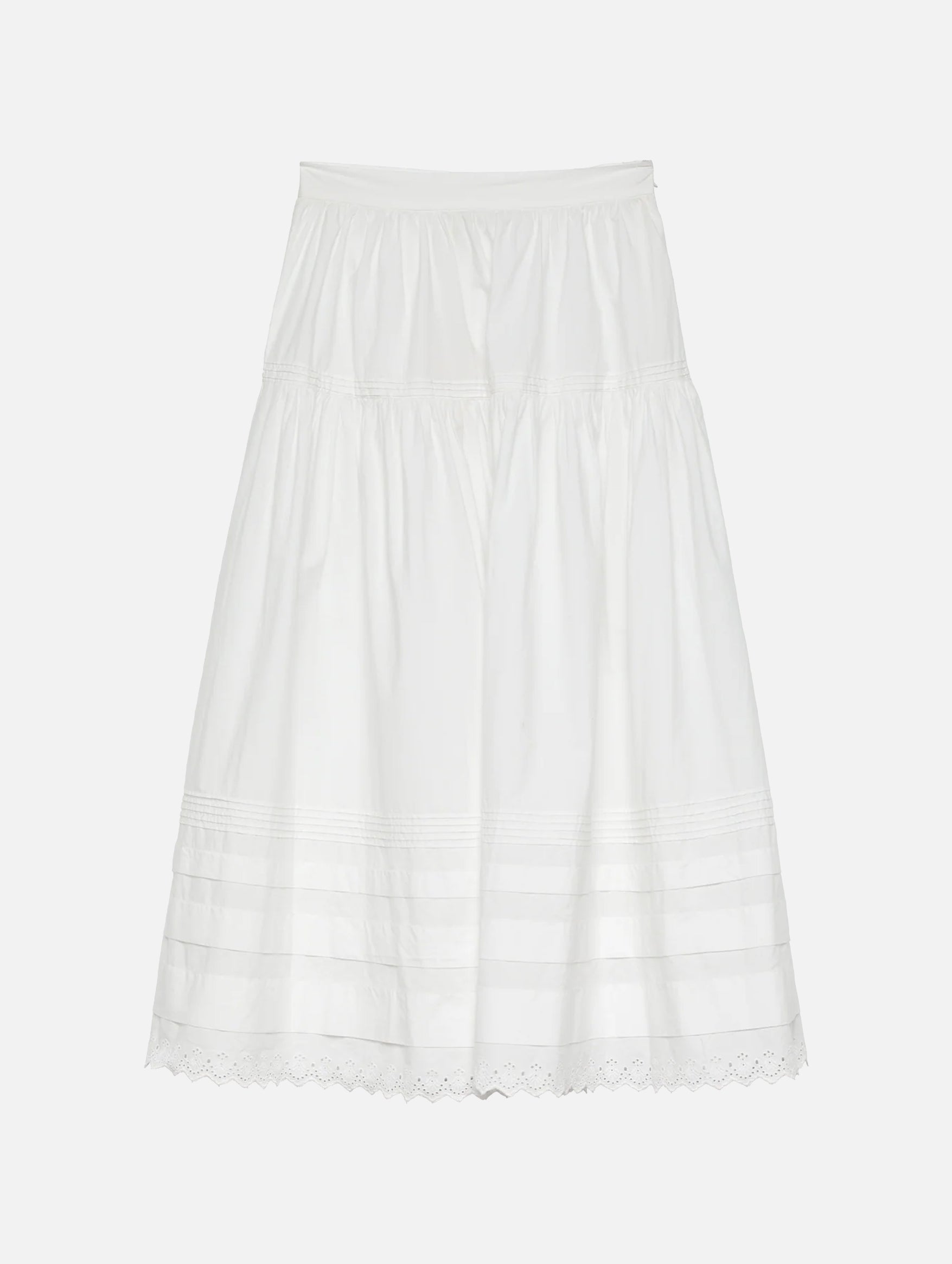 Sebastiane Cotton Skirt in Salt