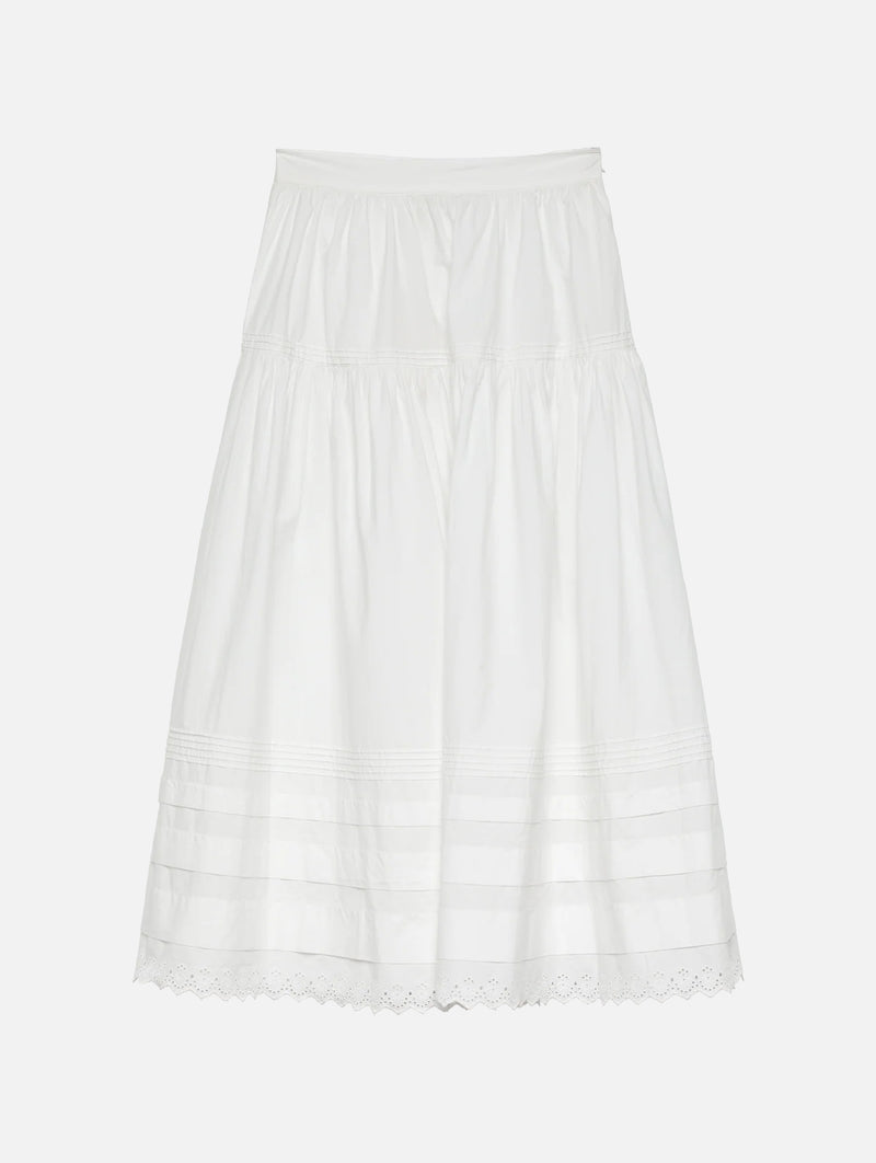 Sebastiane Cotton Skirt in Salt