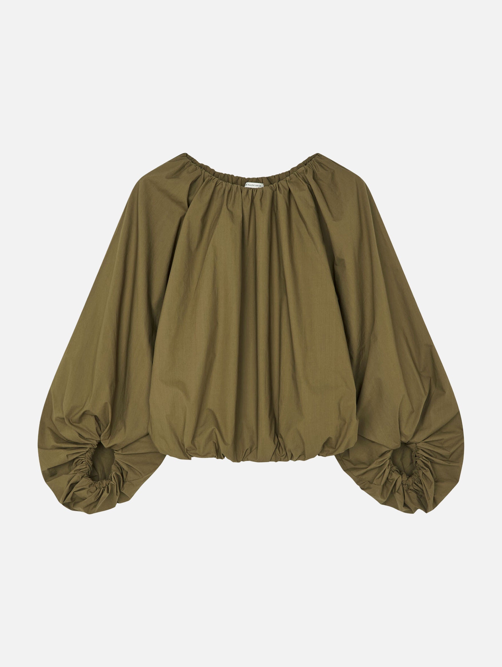 Semara Organic Cotton Blouse in Olive