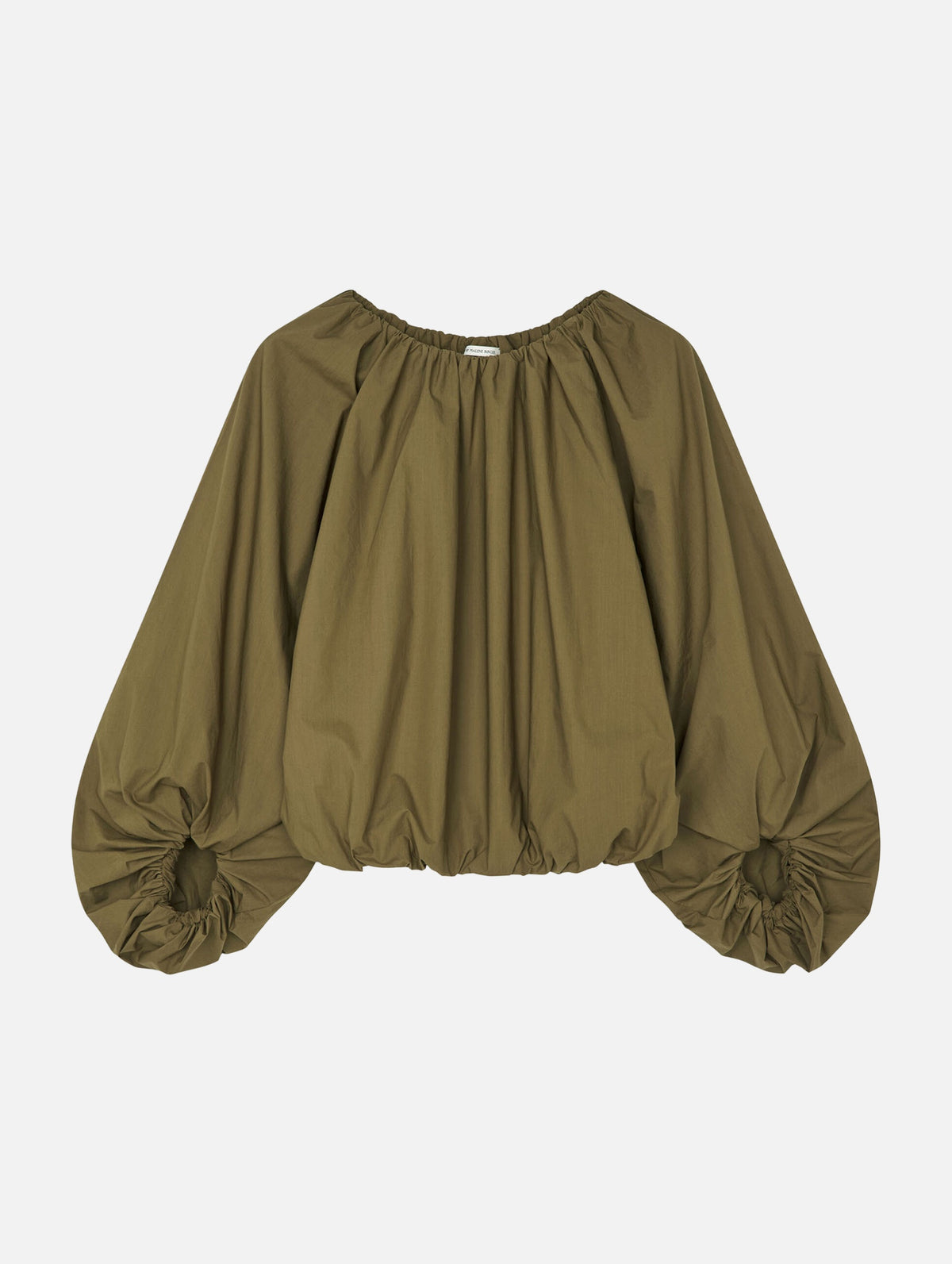 Semara Organic Cotton Blouse in Olive